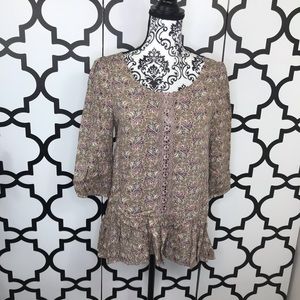 Altar’d State Cream Long Sleeve Top